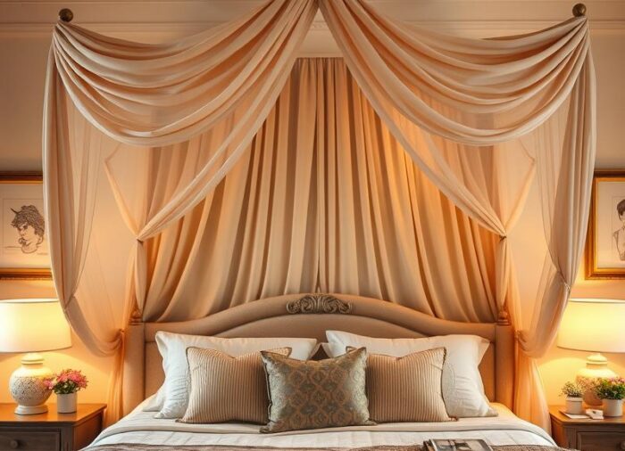 Jak wybrać i samodzielnie wykonać baldachim nad łóżko: poradnik